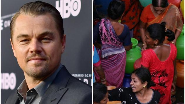 Leonardo DiCaprio attends the LA Premiere of HBO's Ice On Fire at LACMA.