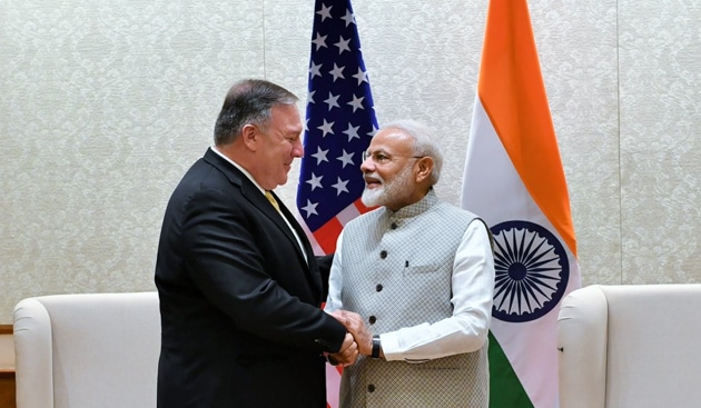The US secretary of state will also meet national security adviser Ajit Doval in South Block with multiple issues, including terror and defence, slated to be on the table.(Twitter/ Raveesh Kumar) The US secretary of state will also meet national security adviser Ajit Doval in South Block with multiple issues, including terror and defence, slated to be on the table.(Twitter/ Raveesh Kumar)