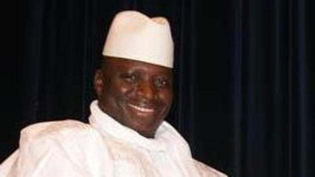 Former Gambian president Yahya Jammeh “handpicked” women whom he would rape or sexually coerce, offering cash, gifts and other privileges in exchange, international rights groups said.(Twitter/Yahya Jammeh) Former Gambian president Yahya Jammeh “handpicked” women whom he would rape or sexually coerce, offering cash, gifts and other privileges in exchange, international rights groups said.(Twitter/Yahya Jammeh)