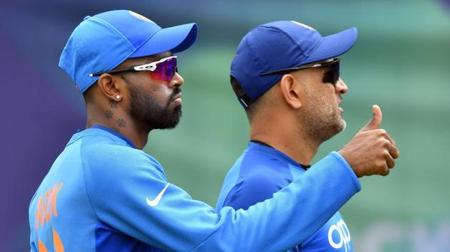 File image of MS Dhoni, Hardik Pandya (AFP) File image of MS Dhoni, Hardik Pandya (AFP)
