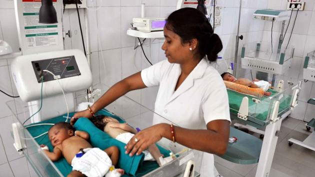 Soon after the video went viral, the Malkangiri health officials summoned the four nurses and served them showcause notices. (Image used for representational purpose only).(HT FILE PHOTO)