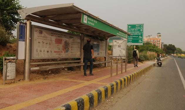 In March, the Panchkula Municipal Corporation had allocated a budget of about ₹2 crore for the construction of 53 bush shelters, at a cost of about ₹4 lakh per unit. (Parveen Kumar / Hindustan Times) In March, the Panchkula Municipal Corporation had allocated a budget of about ₹2 crore for the construction of 53 bush shelters, at a cost of about ₹4 lakh per unit. (Parveen Kumar / Hindustan Times)