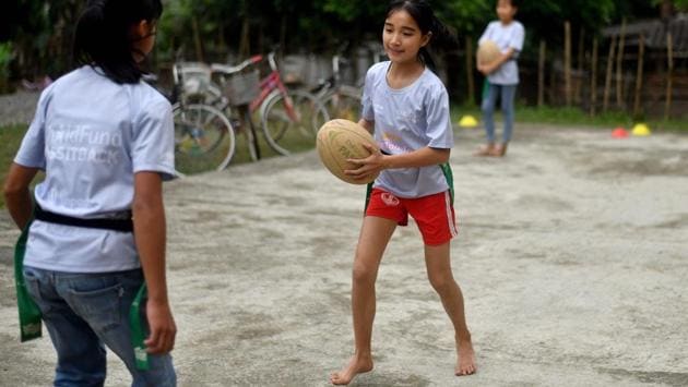 Rugby wasn’t always so foreign to Vietnam, though it has never been widespread. The French are believed to be the first to import rugby and an excerpt from a 1933 phone book describing the Saigon Sports Stadium notes a rugby pitch with stands for 3,000 spectators. Today there are no professional Vietnamese-born players abroad and just a small group of expatriates play recreationally in Hanoi and Ho Chi Minh City. (Manan Vaytsyayana / AFP) Rugby wasn’t always so foreign to Vietnam, though it has never been widespread. The French are believed to be the first to import rugby and an excerpt from a 1933 phone book describing the Saigon Sports Stadium notes a rugby pitch with stands for 3,000 spectators. Today there are no professional Vietnamese-born players abroad and just a small group of expatriates play recreationally in Hanoi and Ho Chi Minh City. (Manan Vaytsyayana / AFP)