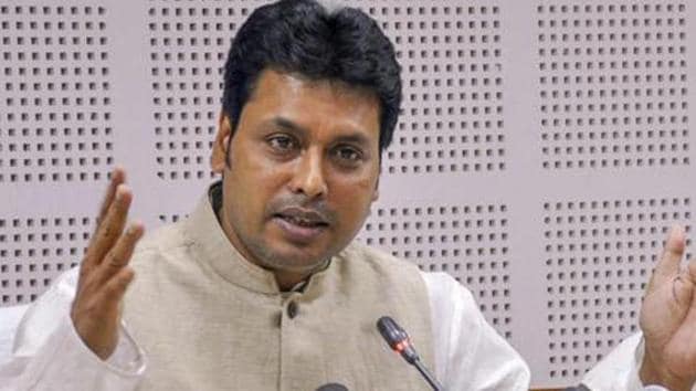 Tripura CM Biplab Kumar Deb said most crimes against women are related to drug abuse and such incidents have declined.(PTI File Photo)