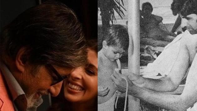 Amitabh Bachchan shares pictures with daughter Shweta. Amitabh Bachchan shares pictures with daughter Shweta.