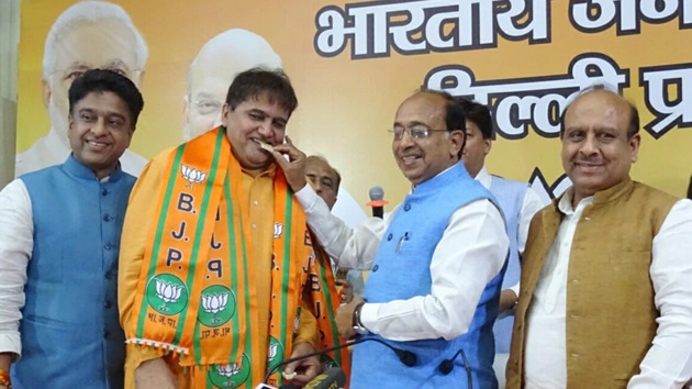 Sehrawat joined the BJP just days ahead of the Lok Sabha elections in Delhi. (Twitter/BJP4India) Sehrawat joined the BJP just days ahead of the Lok Sabha elections in Delhi. (Twitter/BJP4India)