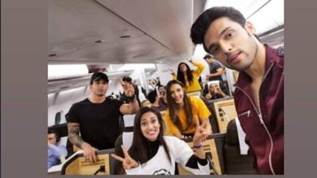 Kasautii Zindagii Kay actors Parth Samthaan, Karan Singh Grover, Erica Fernandes pose together. Kasautii Zindagii Kay actors Parth Samthaan, Karan Singh Grover, Erica Fernandes pose together.