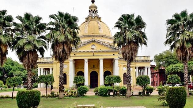 A Scottish mercenary fighter James Skinner started building the church in 1821. The church was consecrated 15 years later and the first bishop service was held in 1836.(Ajay Aggarwal/Hindustan Times)