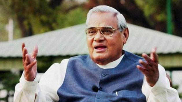 File photo of former PM Atal Bihari Vajpayee.(PTI)