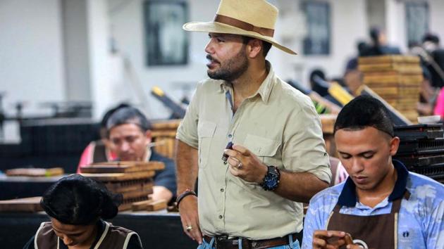 Andres Plasencia, vice-president of the company Plasencia Cigars, at his factory in Esteli. As for the Best Cigar of the Year, the “E.P. Carrillo Encore Majestic” is made in the Dominican Republic, but with Nicaraguan tobacco, the magazine says. “The strength of the Nicaraguan tobacco industry is our focus on quality, which is why we are today the largest exporter of premium cigars to the United States,” Castillo said proudly. (Inti Ocon / AFP)