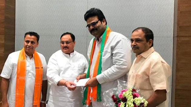 New Delhi, June 26 (ANI): Telugu Desam Party (TDP) Spokesperson Lanka Dinakar joins Bharatiya Janata Party in presence of Working President Jagat Prakash Nadda at BJP headquarters in New Delhi on Wednesday. (ANI Photo) New Delhi, June 26 (ANI): Telugu Desam Party (TDP) Spokesperson Lanka Dinakar joins Bharatiya Janata Party in presence of Working President Jagat Prakash Nadda at BJP headquarters in New Delhi on Wednesday. (ANI Photo)