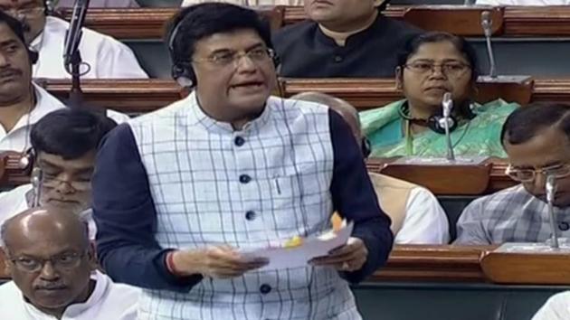 Defending the bill, Union commerce minister Piyush Goyal said international investors wanted a stable and predictable policy to bring investments. (ANI Photo)