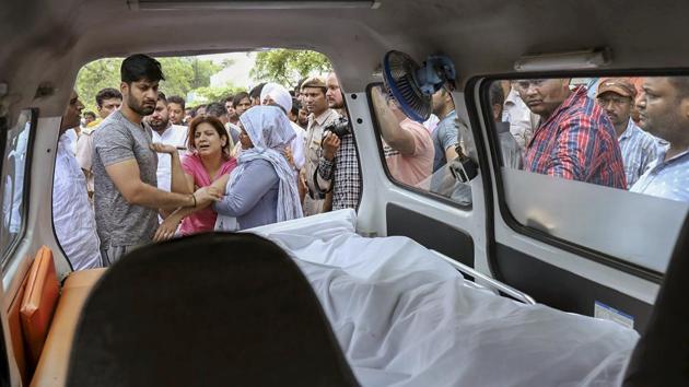 Congress president Rahul Gandhi Thursday lashed out reacting to the daylight killing of party’s Haryana unit leader Vikas Chaudhary and said it reflects “the deteriorating law-and-order situation” in the state. Chaudhary was shot dead in Faridabad on Thursday morning. Officials with preliminary information said the attack took place just as Chaudhary was parking his car outside a gym he was known to frequent. (PTI)
