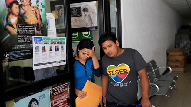 Tania Avalos is seen at the morgue in Matamoros, Mexico. Salvadoran Foreign Minister Alexandra Hill called on the country’s citizens not to risk irregular migration to the United States. Mexico deployed thousands of troops and expanded a controversial asylum containment program to help halt the flow of migrants to the United States to stave off US President Donald Trump’s threat to slap tariffs on the country’s exports this month. (Carlos Jasso / REUTERS)