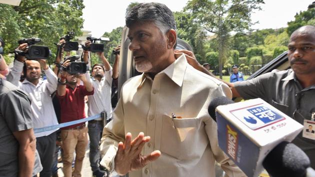 The Andhra government has served eviction notice to the owners of the bungalow on the banks of Krishna river in Amaravati, where Telugu Desam Party president N Chandrababu Naidu has been staying for nearly five years. The notice, served in the name of industrialist Ramesh Lingamaneni, asked him to vacate the premises and demolish the building since it was identified as an unauthorized construction within 100 metres of the river bank. (Burhaan Kinu / HT File) The Andhra government has served eviction notice to the owners of the bungalow on the banks of Krishna river in Amaravati, where Telugu Desam Party president N Chandrababu Naidu has been staying for nearly five years. The notice, served in the name of industrialist Ramesh Lingamaneni, asked him to vacate the premises and demolish the building since it was identified as an unauthorized construction within 100 metres of the river bank. (Burhaan Kinu / HT File)