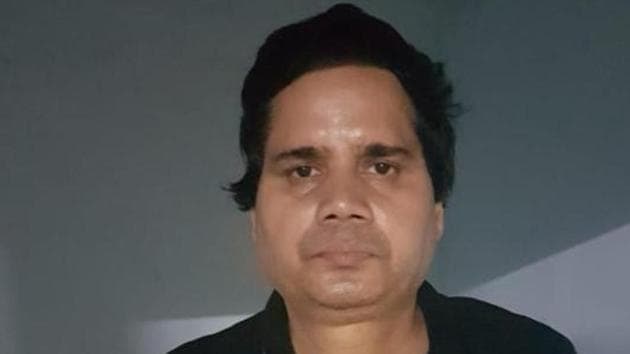 Rammani Pandey of Allahabad was produced before the district and sessions court on Friday and was remanded to police custody for three days (HTPhotos)