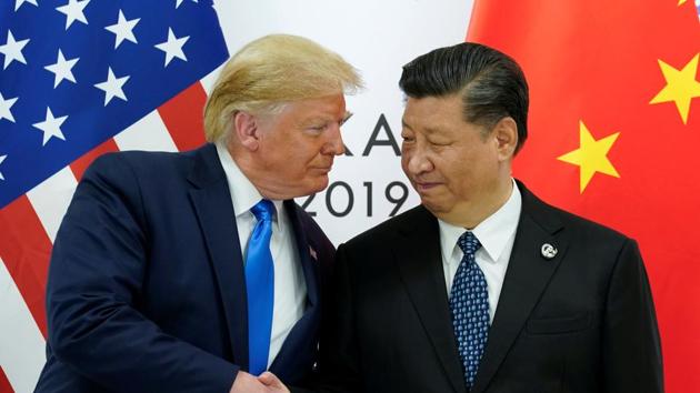 U.S. President Donald Trump meets with China's President Xi Jinping at the start of their bilateral meeting at the G20 leaders summit in Osaka, Japan, June 29, 2019. REUTERS/Kevin Lamarque(REUTERS)