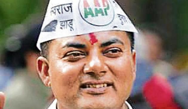 Delhi court convicted an MLA of the Aam Aadmi Party, Som Dutt for causing grievous hurt to a man without provocation. (Photo by Raj K Raj/ Hindustan Times) Delhi court convicted an MLA of the Aam Aadmi Party, Som Dutt for causing grievous hurt to a man without provocation. (Photo by Raj K Raj/ Hindustan Times)