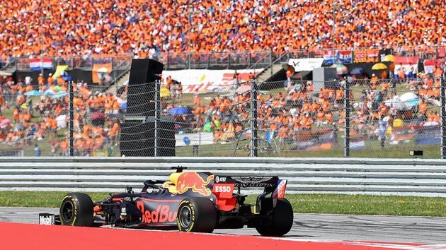 Red Bull Racing's Dutch driver Max Verstappen steers his car during the Austrian Formula One Grand Prix . (AFP) Red Bull Racing's Dutch driver Max Verstappen steers his car during the Austrian Formula One Grand Prix . (AFP)