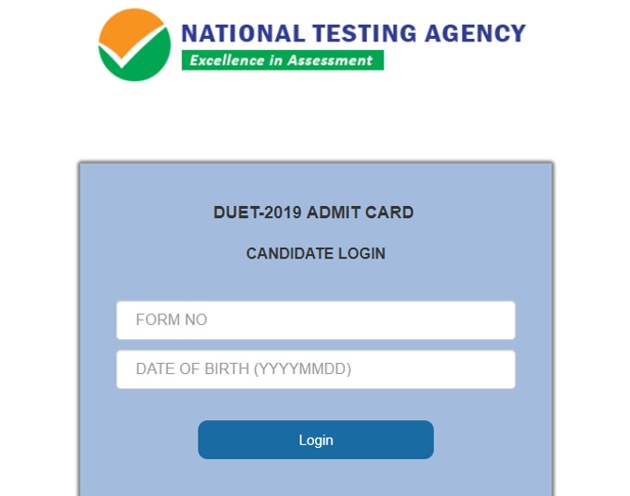 DUET 2019: Delhi University entrance test admit card released(DUET) DUET 2019: Delhi University entrance test admit card released(DUET)