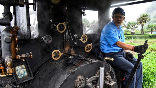 Train driver Hari Chettri sits in the engine of DHR steam train. The World Heritage Committee of UNESCO, at its 23rd session held at Marrakesh in Morocco on 5th December 1999, decided to inscribe DHR on its World Heritage Site list.”An outstanding example of the influence of an innovative transportation system on the social and economic development of a multi-cultural region, which was to serve as a model for similar developments in many parts of the World”, said UNESCO. (Ranita Roy / REUTERS)