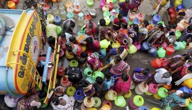 The conflict between economic growth and environmental destruction, of which water scarcity is now an important aspect, is often seen as a given. However, India has done much worse on this front than others.(AP FILE)