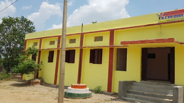 One of the five school in Jagargunda village in Chhattisgarh’s Maoist hotbed of Bastar which reopened last week after 13 years.(HT PHOTO)