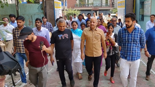 Seen here is Delhi deputy chief minister Manish Sisodia. (Photo @msisodia )