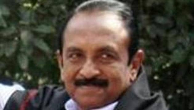MDMK founder Vaiko is likely to return to the Rajya Sabha after two decades.(HT FILE PHOTO) MDMK founder Vaiko is likely to return to the Rajya Sabha after two decades.(HT FILE PHOTO)