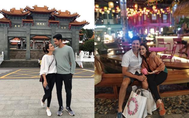 Sumeet Vyas in on a holiday with wife Ekta Kaul in Taiwan.