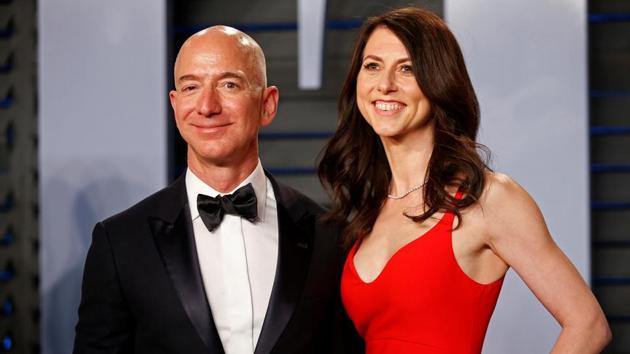 Amazon CEO Jeff and wife MacKenzie Bezos in 2018.(Reuters File Photo) Amazon CEO Jeff and wife MacKenzie Bezos in 2018.(Reuters File Photo)