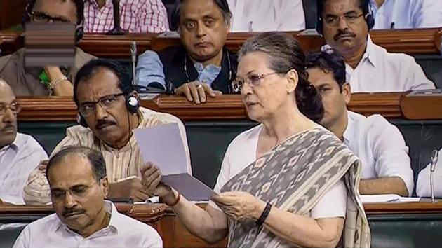 UPA Chairperson Sonia Gandhi Tuesday raised in the Lok Sabha the issue of corporatisation of railways’ Modern Coach Factory in her Rae Bareli constituency and accused the government of selling the country’s assets to private players at throwaway prices, a charge that was immediately denied by the Railways. (PTI) UPA Chairperson Sonia Gandhi Tuesday raised in the Lok Sabha the issue of corporatisation of railways’ Modern Coach Factory in her Rae Bareli constituency and accused the government of selling the country’s assets to private players at throwaway prices, a charge that was immediately denied by the Railways. (PTI)