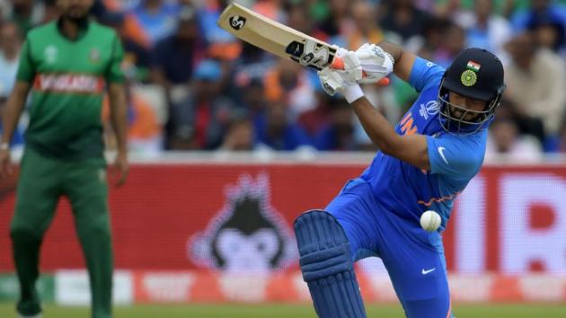 India's Rishabh Pant watches the ball after playing a shot. (AFP) India's Rishabh Pant watches the ball after playing a shot. (AFP)