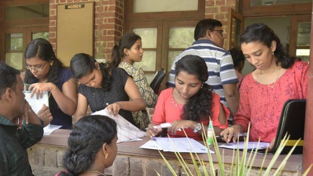 DU Admissions 2019(Sushil Kumar/HT PHOTO) DU Admissions 2019(Sushil Kumar/HT PHOTO)
