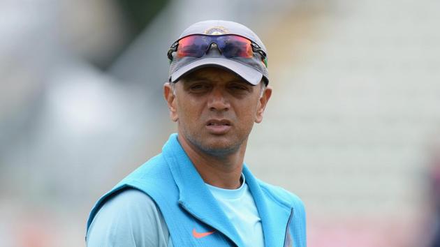 WORCESTER, ENGLAND - JULY 18: Rahul Dravid, coach of India A during Day Three of the Tour Match between England Lions and India A at New Road on July 18, 2018 in Worcester, England. (Photo by Tony Marshall/Getty Images)(Getty Images)