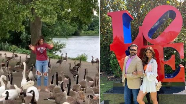 Shilpa Shetty says feeding ducks has become an annual summer ritual for her son and her.(Instagram)