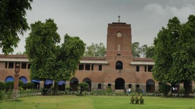 A View of St.Stephen's College at Delhi University in New Delhi(Hindustan Times)