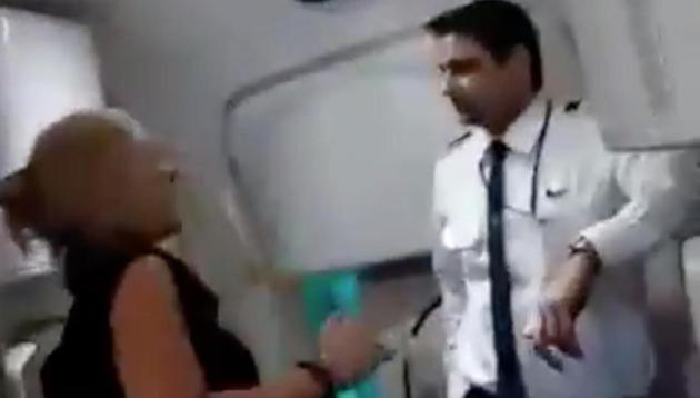 The video of Simone Burns on board a Mumbai-London Air India flight had gone viral. The video of Simone Burns on board a Mumbai-London Air India flight had gone viral.