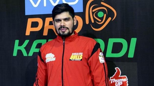 Bengaluru Bulls captain Rohit Kumar(Pro Kabaddi League)