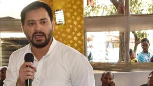 The Yadav scion also refuted reports that he had gone abroad during his one month long absence from Patna and said this was not possible because his passport isn’t with him.(Santosh Kumar/Hindustan Times) The Yadav scion also refuted reports that he had gone abroad during his one month long absence from Patna and said this was not possible because his passport isn’t with him.(Santosh Kumar/Hindustan Times)
