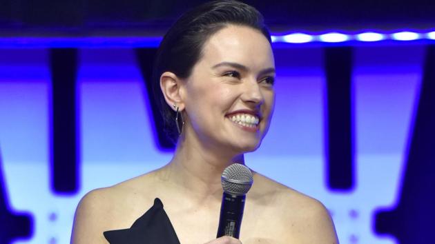 Daisy Ridley participates in the Star Wars: The Rise of Skywalker panel.(Rob Grabowski/Invision/AP) Daisy Ridley participates in the Star Wars: The Rise of Skywalker panel.(Rob Grabowski/Invision/AP)