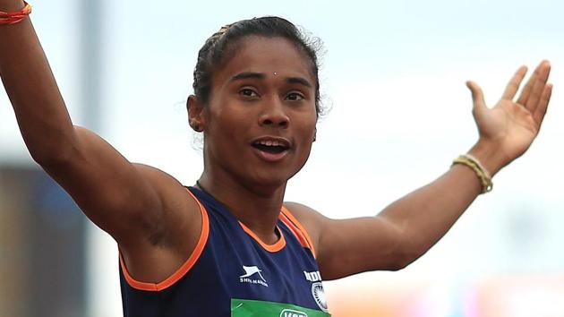 File image of Indian athlete Hima Das(Getty Images for IAAF)