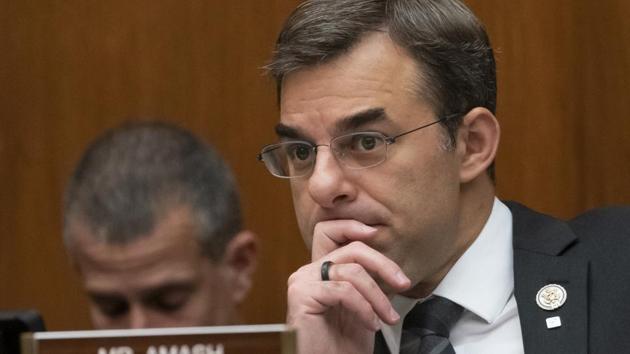 Amash, the only Republican in Congress to support the impeachment of President Donald Trump, said Thursday, July 3 he is leaving the GOP because he has become disenchanted with partisan politics and "frightened by what I see from it."(APFILE) Amash, the only Republican in Congress to support the impeachment of President Donald Trump, said Thursday, July 3 he is leaving the GOP because he has become disenchanted with partisan politics and "frightened by what I see from it."(APFILE)