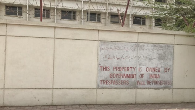 Located on Fatima Jinnah Road, one of Karachi’s most prestigious areas, the former consulate stands quietly on an otherwise bustling street.(HT Photo) Located on Fatima Jinnah Road, one of Karachi’s most prestigious areas, the former consulate stands quietly on an otherwise bustling street.(HT Photo)