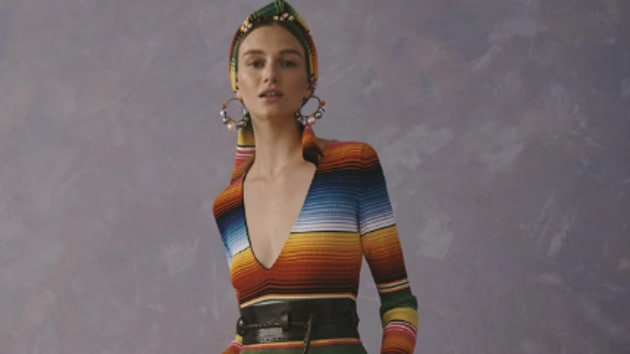 The controversial striped gown from Caroline Herrera’s Resort 2020 collection.(CarolineHerrera.com)