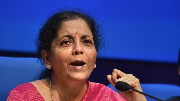 Prime Minister Narendra Modi has few options left as a slowing economy crimps tax revenue, while investors have been concerned about his plans to borrow a record 7.1 trillion rupees this fiscal year, a target Sitharaman left unchanged.(PTI)