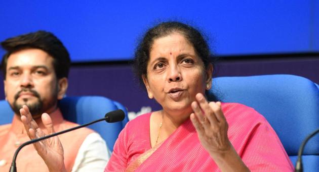 Minister of Finance Nirmala Sitharaman(Arvind Yadav/HT PHOTO)
