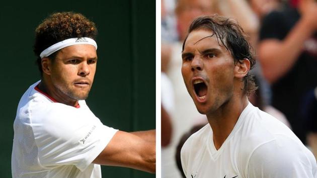 Rafael Nadal to meet Jo-Wilfried Tsonga in third round of Wimbledon.(Reuters/AFP)
