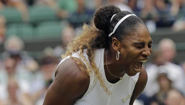United States' Serena Williams celebrates after beating Germany's Julia Goerges.(AP) United States' Serena Williams celebrates after beating Germany's Julia Goerges.(AP)