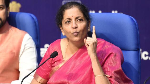 Minister of Finance Nirmala Sitharaman(Arvind Yadav/HT PHOTO)